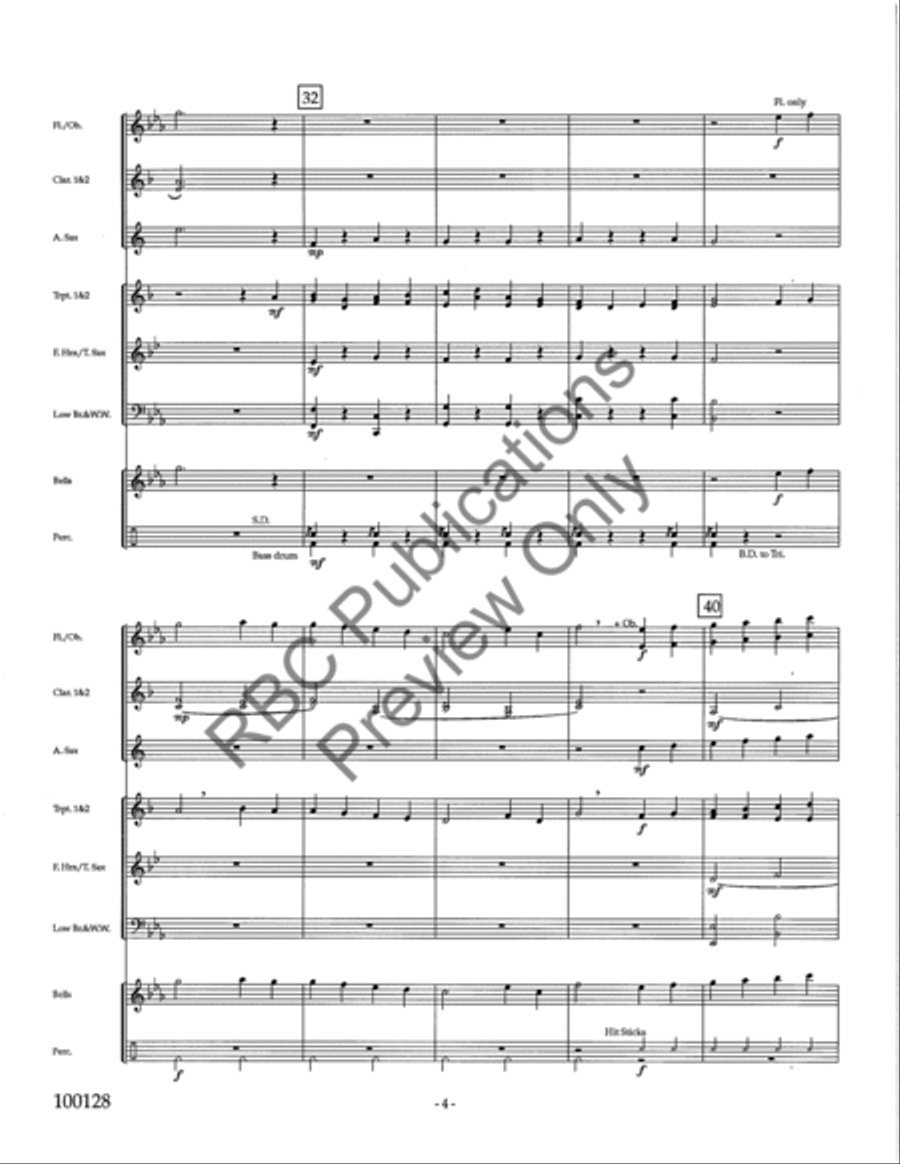 Holiday Festival (Score) Holiday Festival (Score) Concert Band scores gallery preview page 6