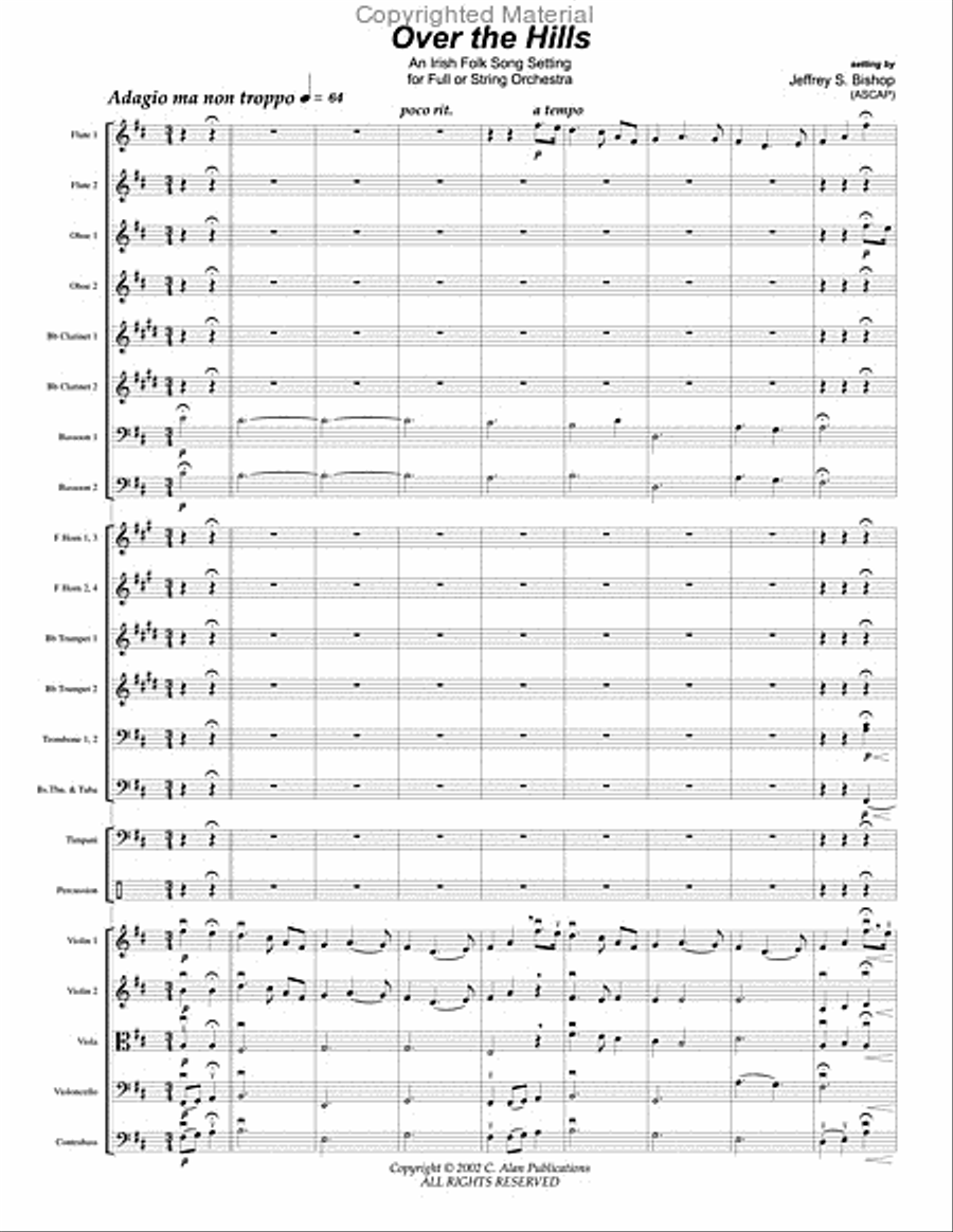Over the Hills Over the Hills String Orchestra scores gallery preview page 2