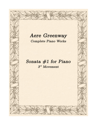 Book cover for Piano Sonata - 3rd Movement