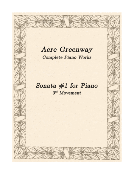 Piano Sonata - 3rd Movement image number null