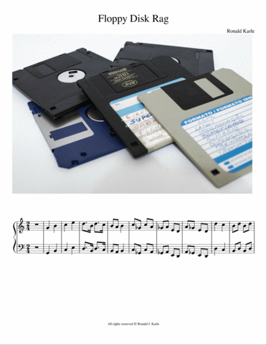 Floppy Disk Rag Piano Method scores gallery preview page 1