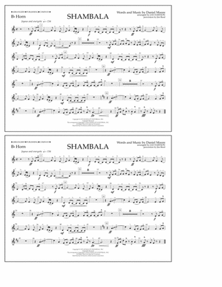Book cover for Shambala - Bb Horn