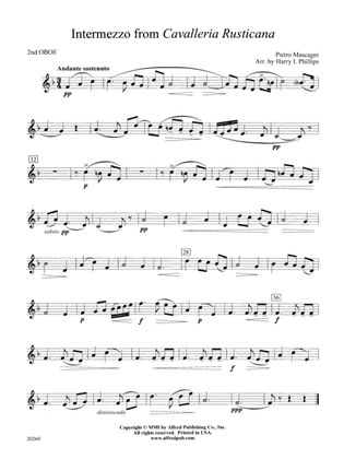 Intermezzo from Cavalleria Rusticana: 2nd Oboe