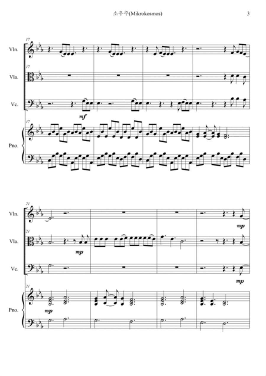 Mikrokosmos Piano Quartet scores gallery preview page 3