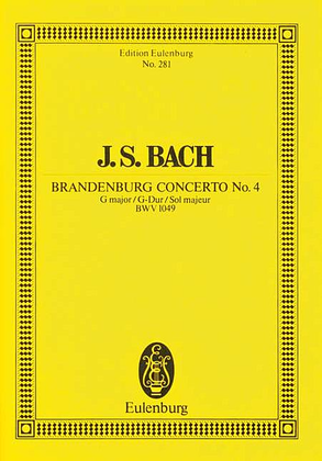 Book cover for Brandenburg Concerto No. 4 in G Major, BWV 1049