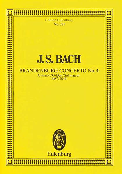 Brandenburg Concerto No. 4 in G Major, BWV 1049