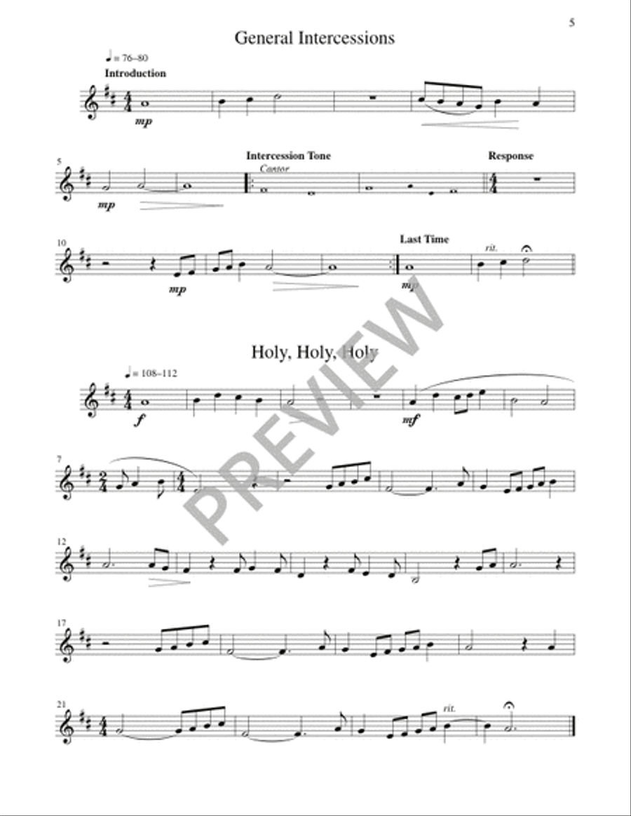 Mass of Joy and Peace - Woodwind edition Flute scores gallery preview page 13