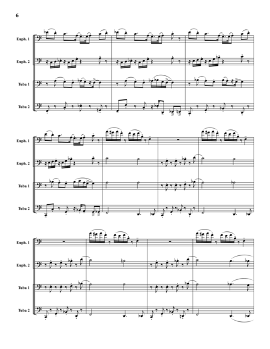 Two Jazz Quartets Jazz Ensemble scores gallery preview page 6