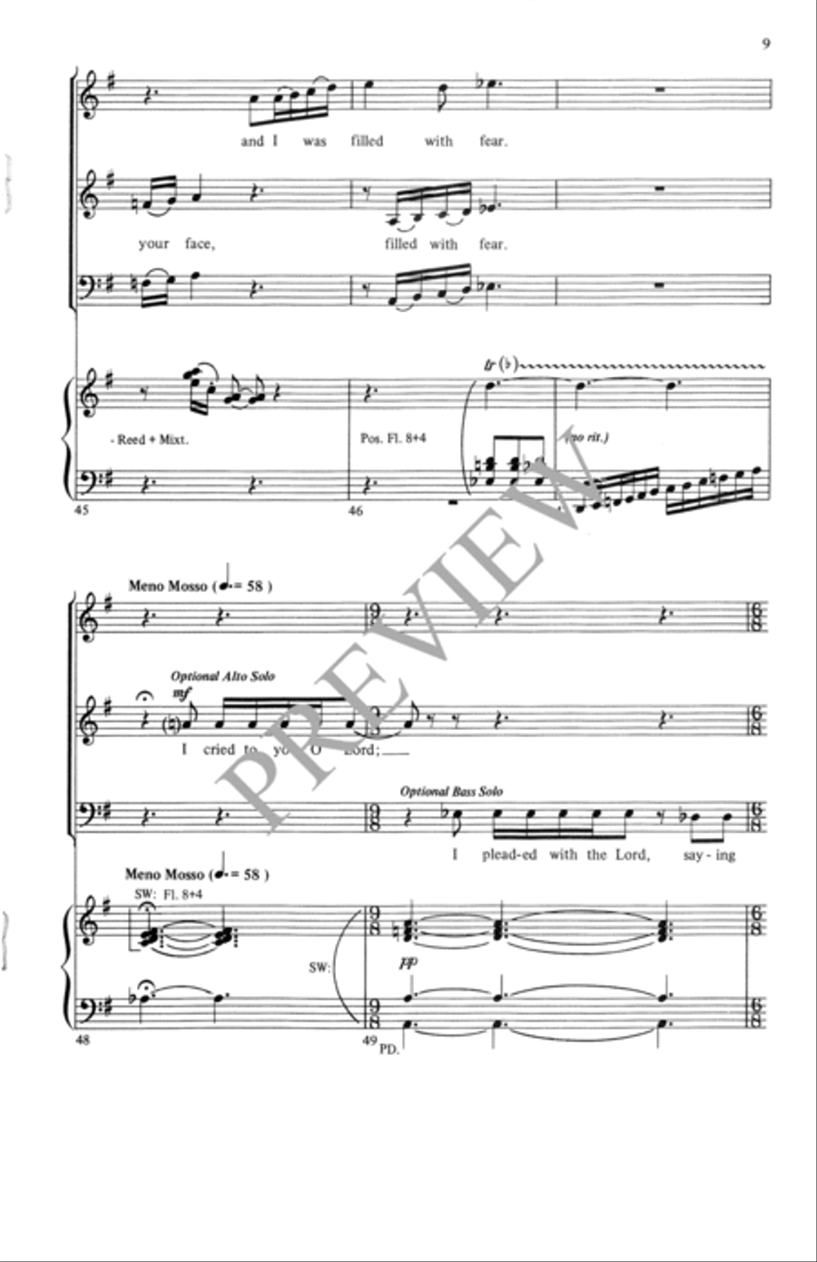 I Will Exalt You, O Lord I Will Exalt You, O Lord 4-Part scores gallery preview page 10