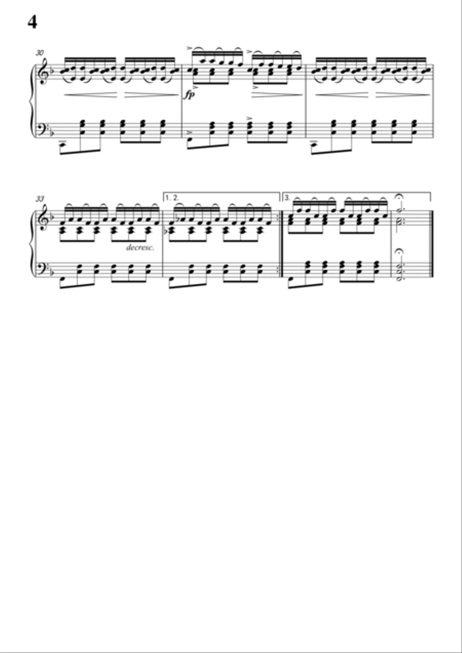 Schubert-Auf dem Wasser zu singen inF for Vocal and Piano Voice scores gallery preview page 5