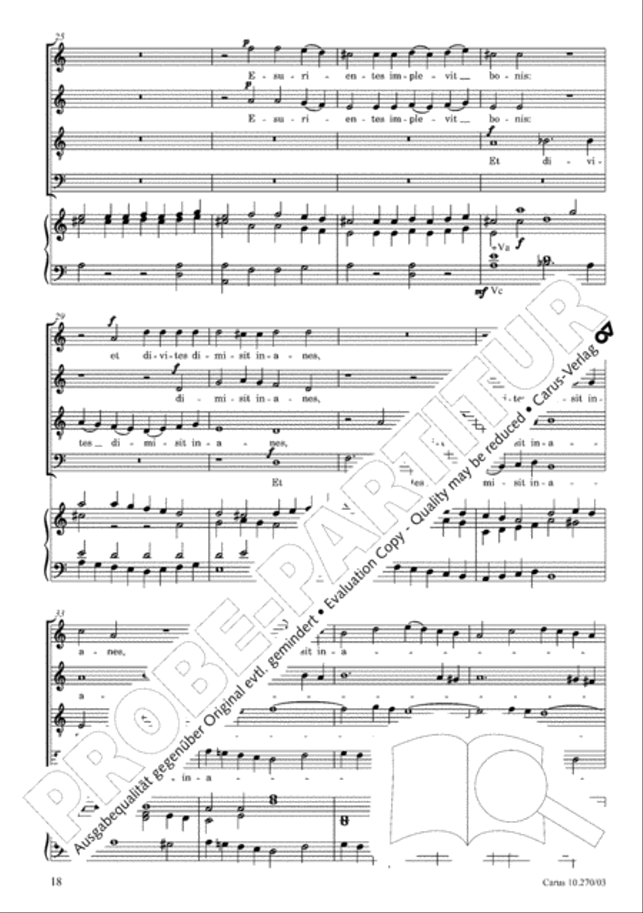 Magnificat in B flat major 4-Part scores gallery preview page 19