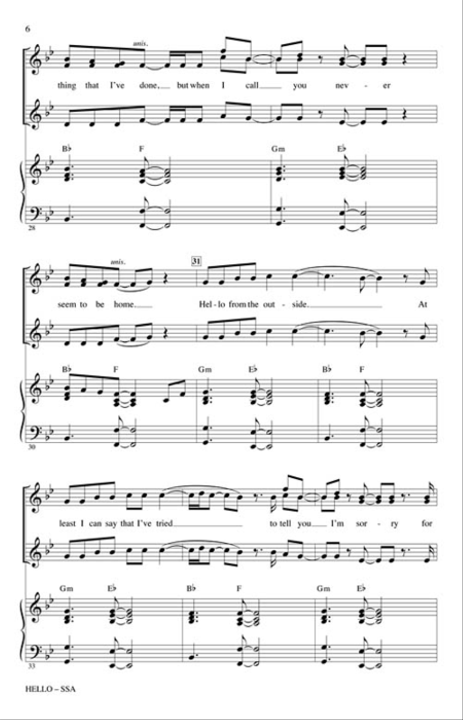Hello Hello SSA scores gallery preview page 3