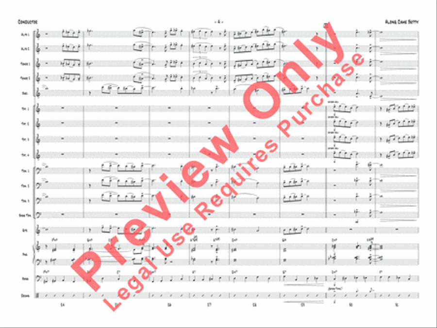 Along Came Betty Jazz Ensemble scores gallery preview page 5