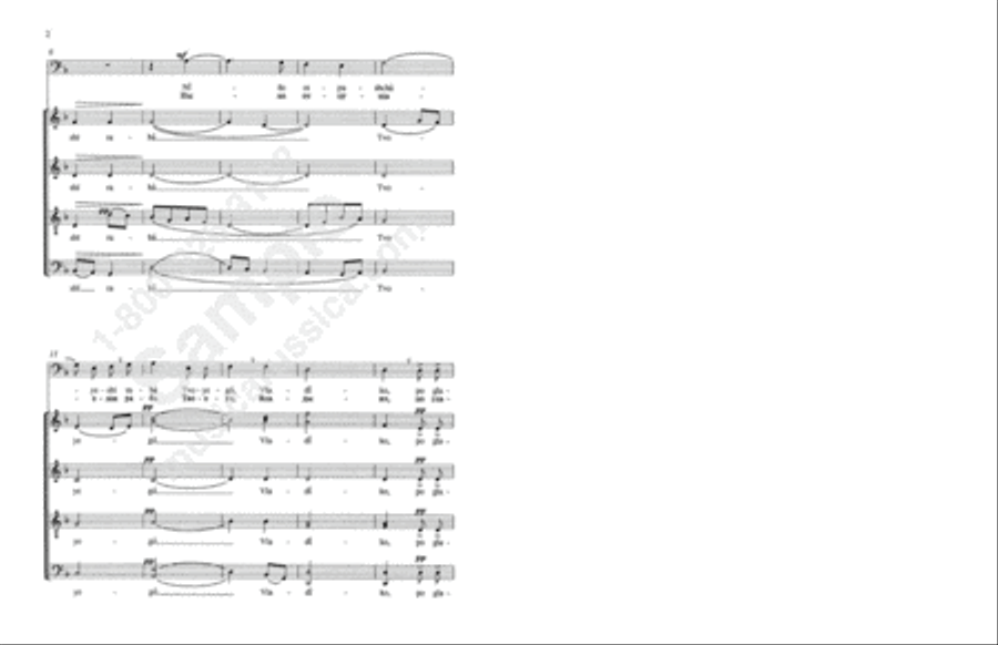 Lord, Now Lettest Thou (Nunc dimittis) No. 1 4-Part scores gallery preview page 3