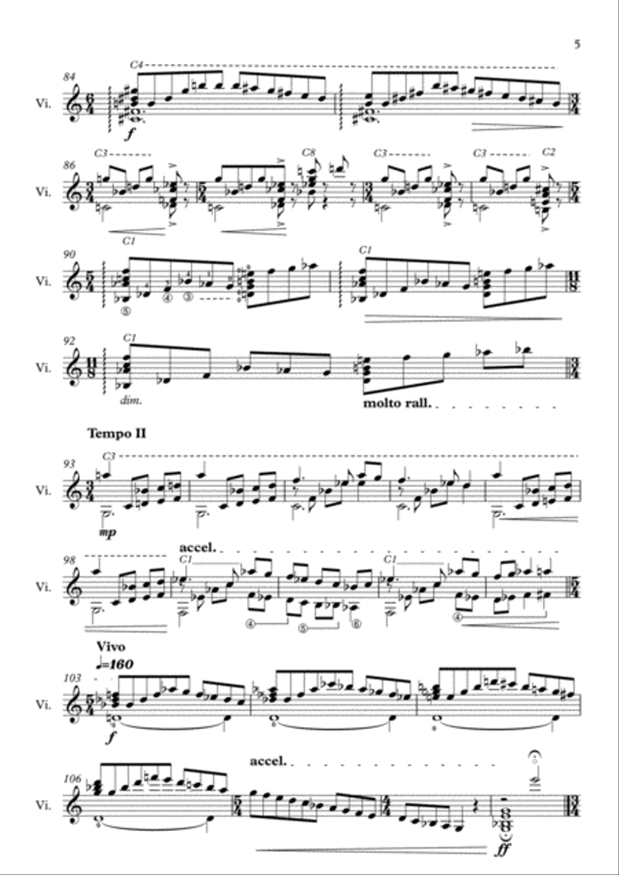 SONATINA FOR GUITAR- Danilo Lamas Classical Guitar scores gallery preview page 5