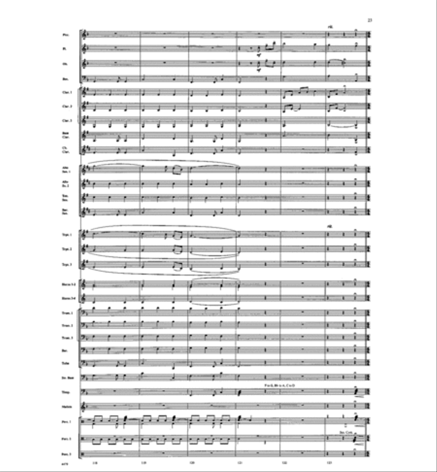 American Folk Fantasia Concert Band scores gallery preview page 24