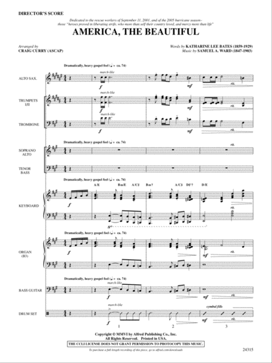 America, the Beautiful Choir scores gallery preview page 2