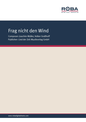 Book cover for Frag nicht den Wind