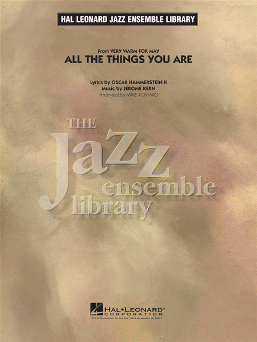 All the Things You Are Jazz Ensemble scores gallery preview page 1