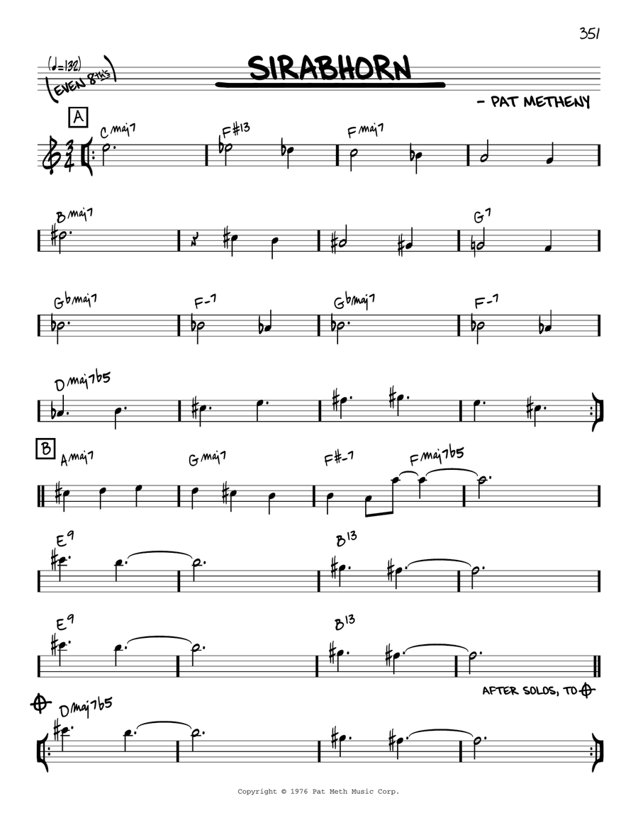 Sirabhorn [Reharmonized version] (arr. Jack Grassel) Piano scores gallery preview page 1