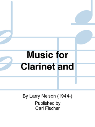 Music for Clarinet and Tape