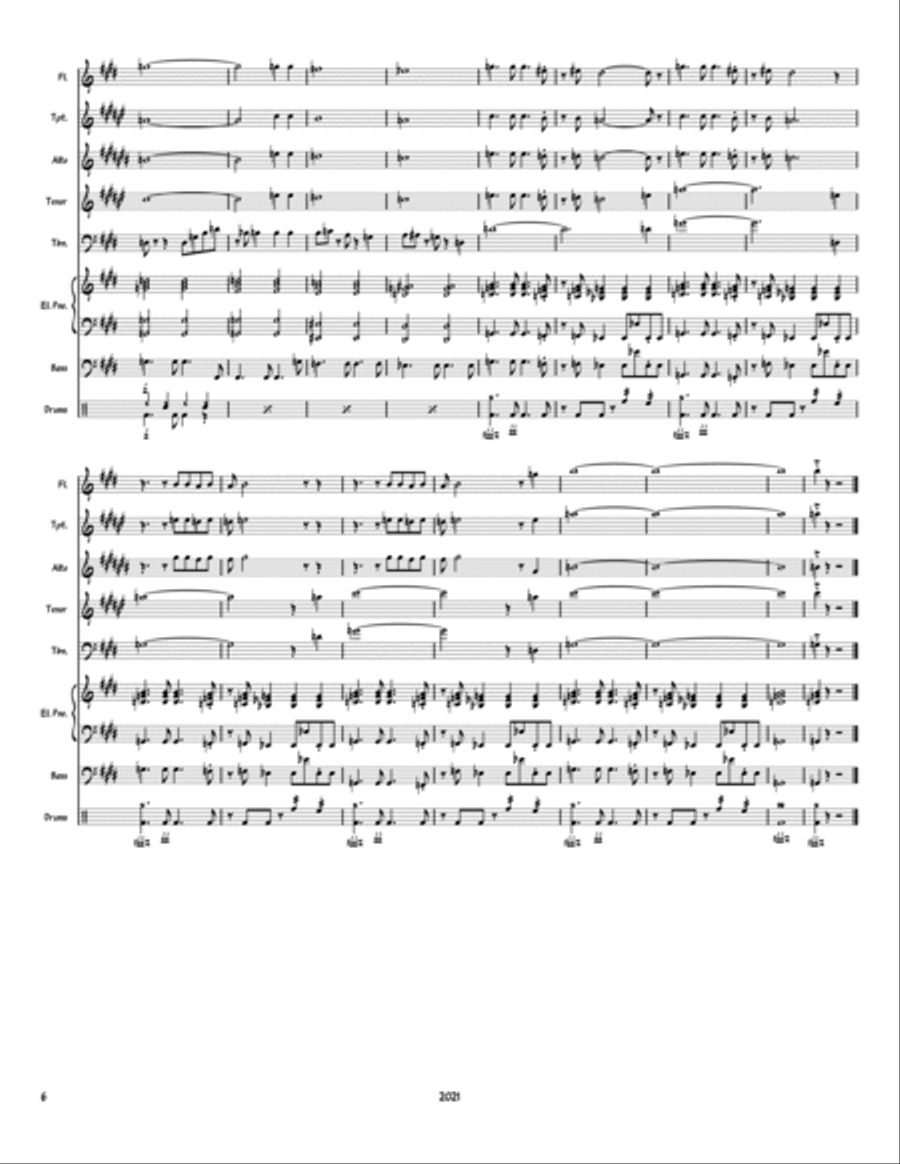 Up, Up And Away Large Ensemble scores gallery preview page 6