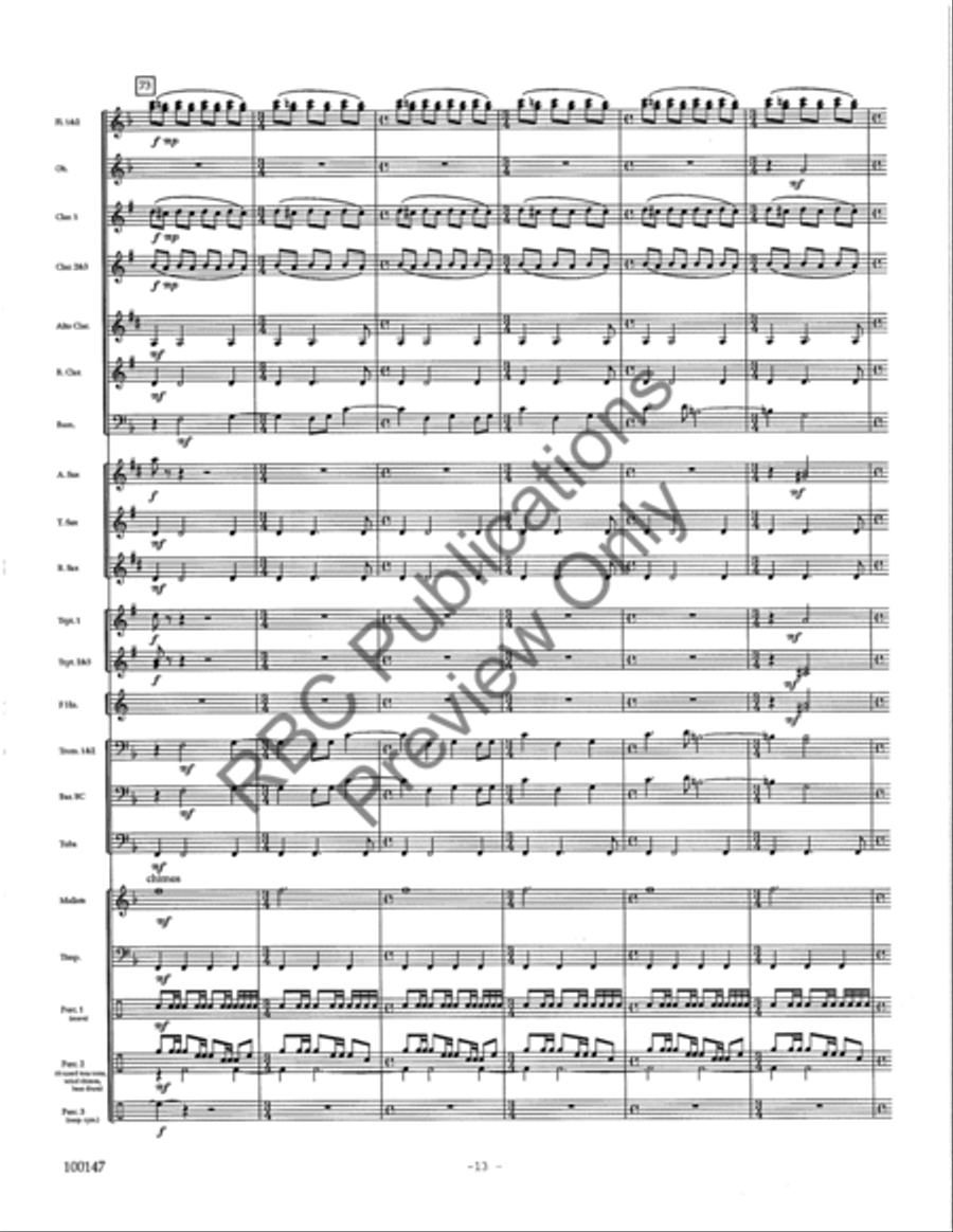 Rivers Concert Band scores gallery preview page 16