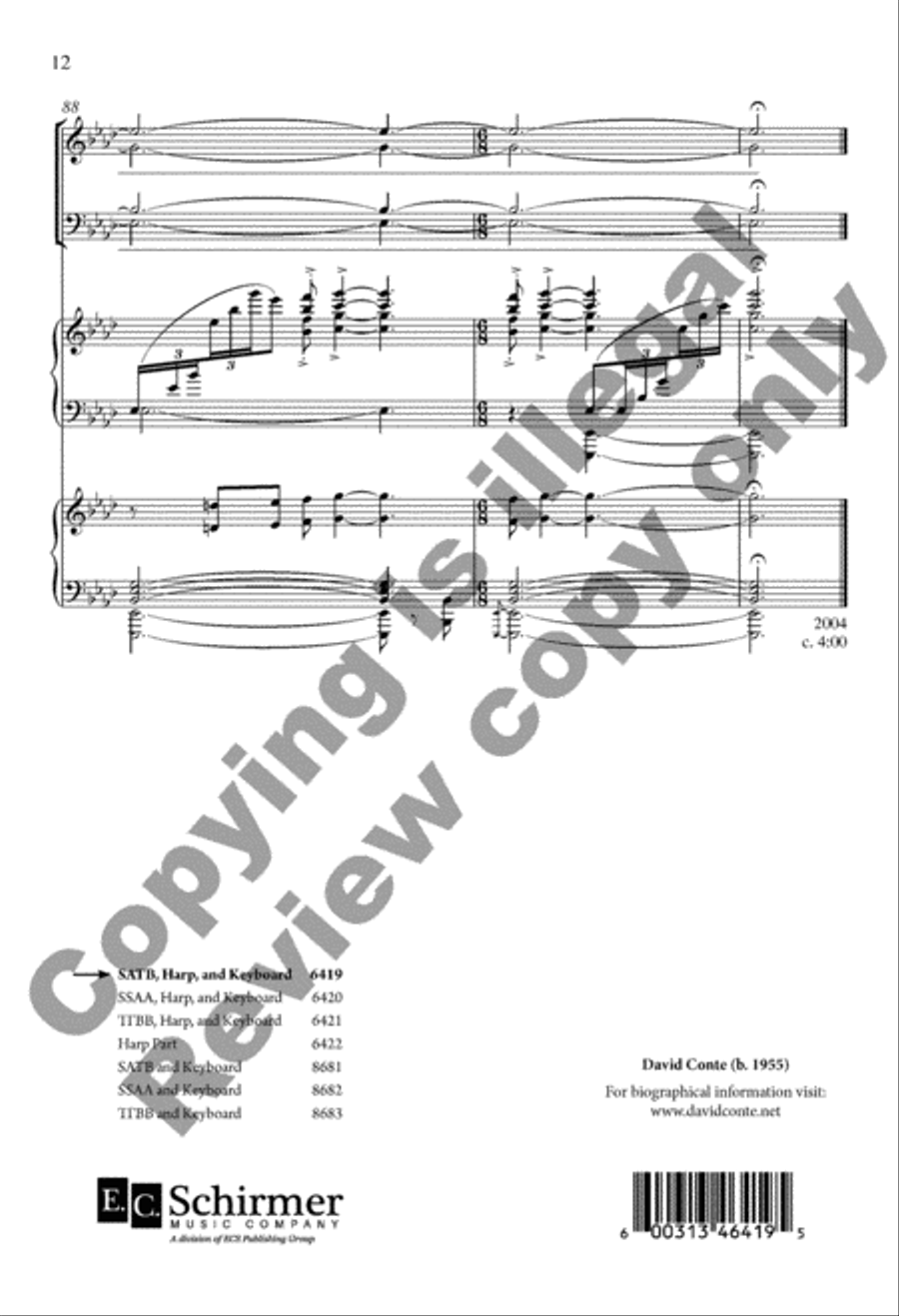 The Snow Lay on the Ground 4-Part scores gallery preview page 12