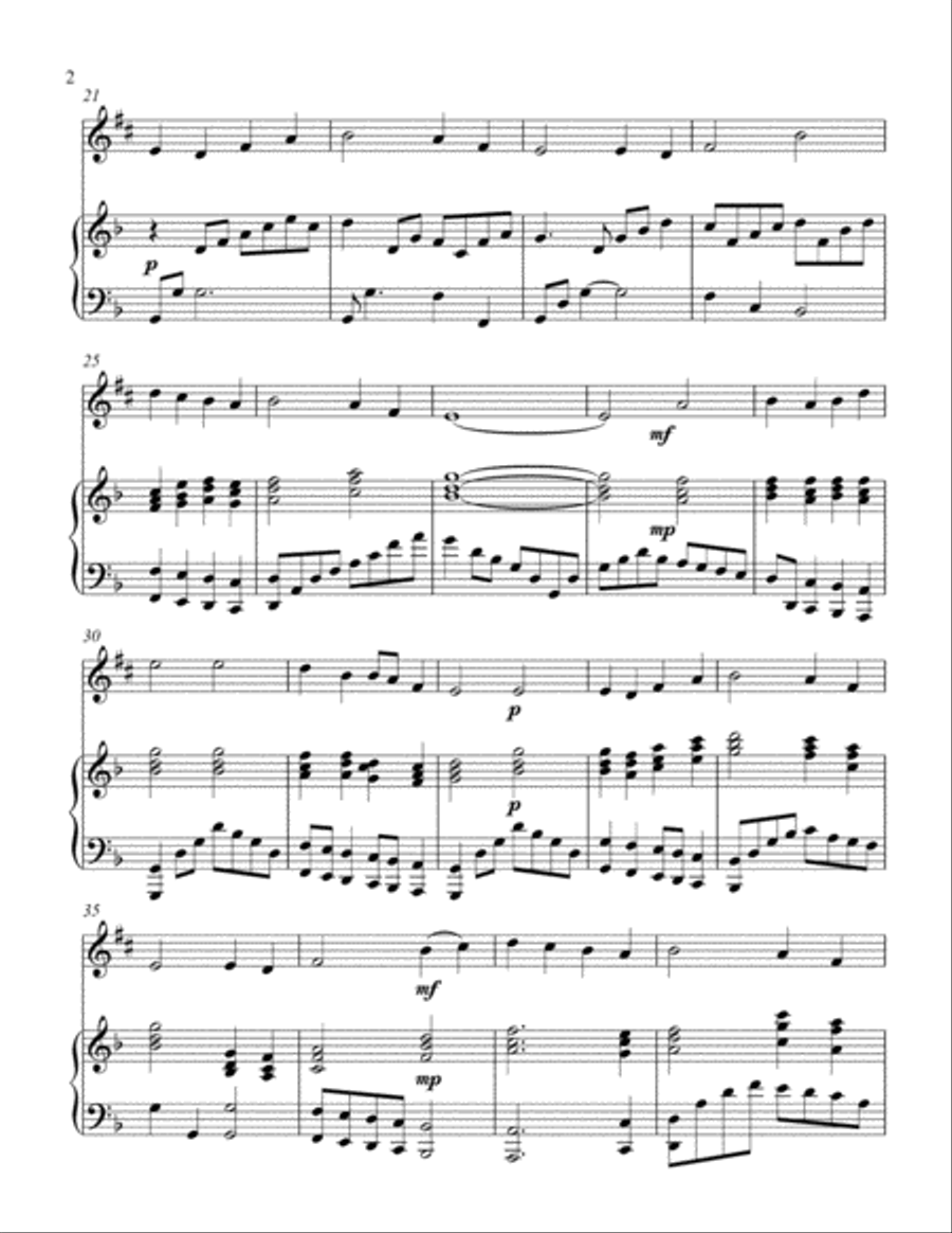 A Savior's Love (treble Eb instrument solo) Alto Saxophone scores gallery preview page 3