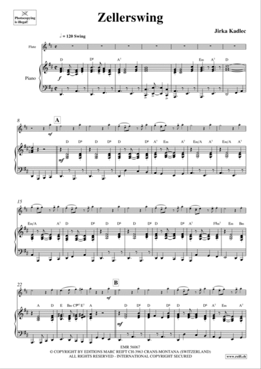 Zellerswing Flute Solo scores gallery preview page 4