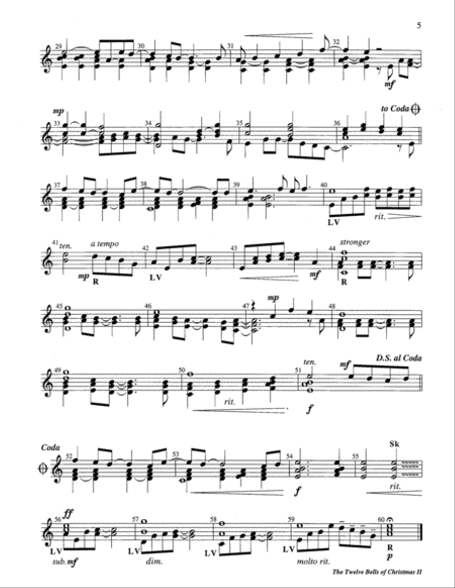 The Twelve Bells of Christmas Handbell Choir scores gallery preview page 3