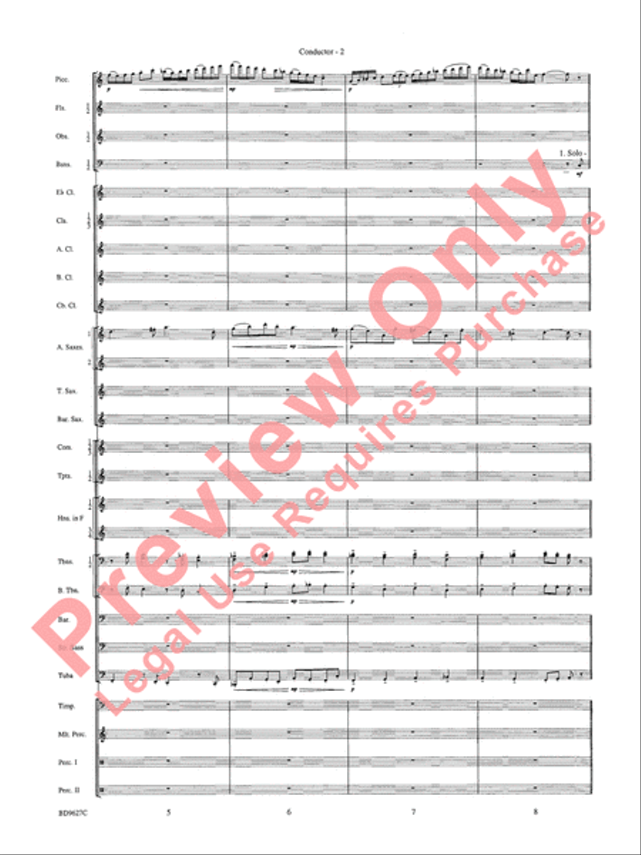Variations on a Theme of Robert Schumann Concert Band scores gallery preview page 5