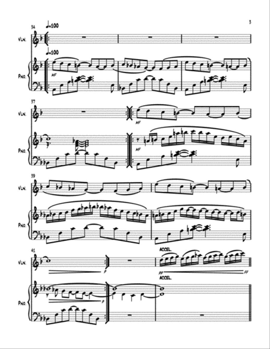 The Voyage of Will Steed no. 1 Violin Solo scores gallery preview page 3