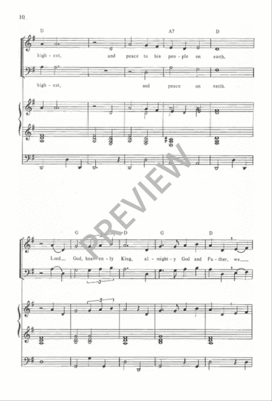 Mass for the King of Glory 4-Part scores gallery preview page 12