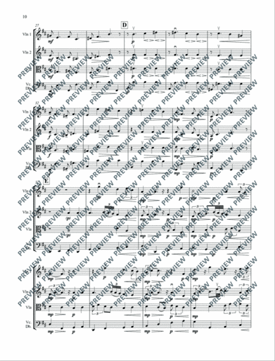 Start Point String Quartet scores gallery preview page 11