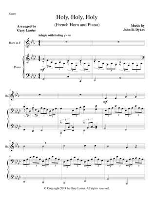 Book cover for HOLY, HOLY, HOLY (French Horn Piano and Horn Part)