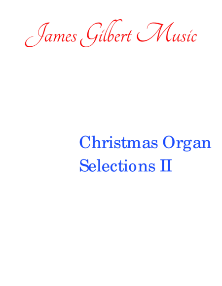 Christmas Organ Selections II (ORC) image number null
