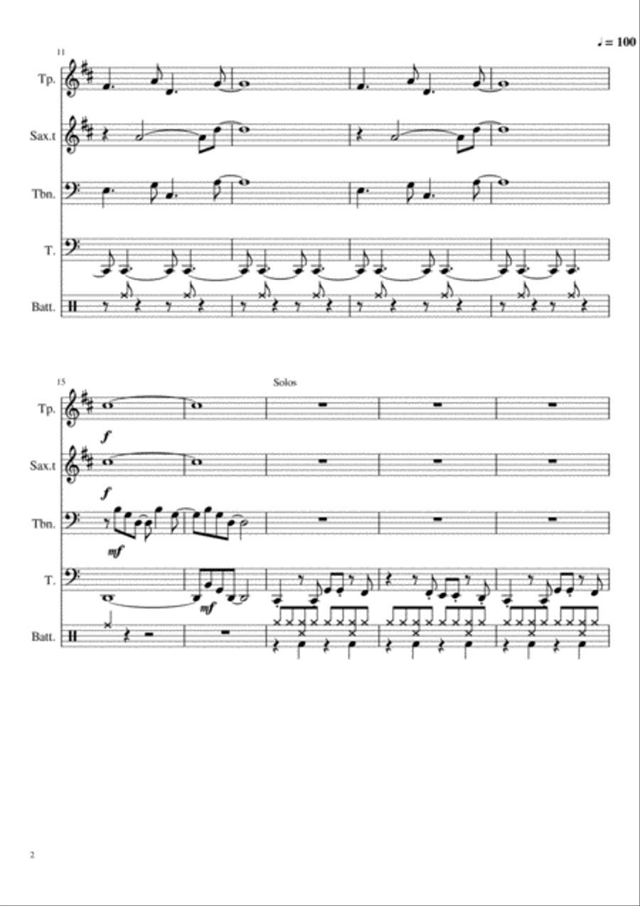Lloy Lloy Brass Ensemble scores gallery preview page 2