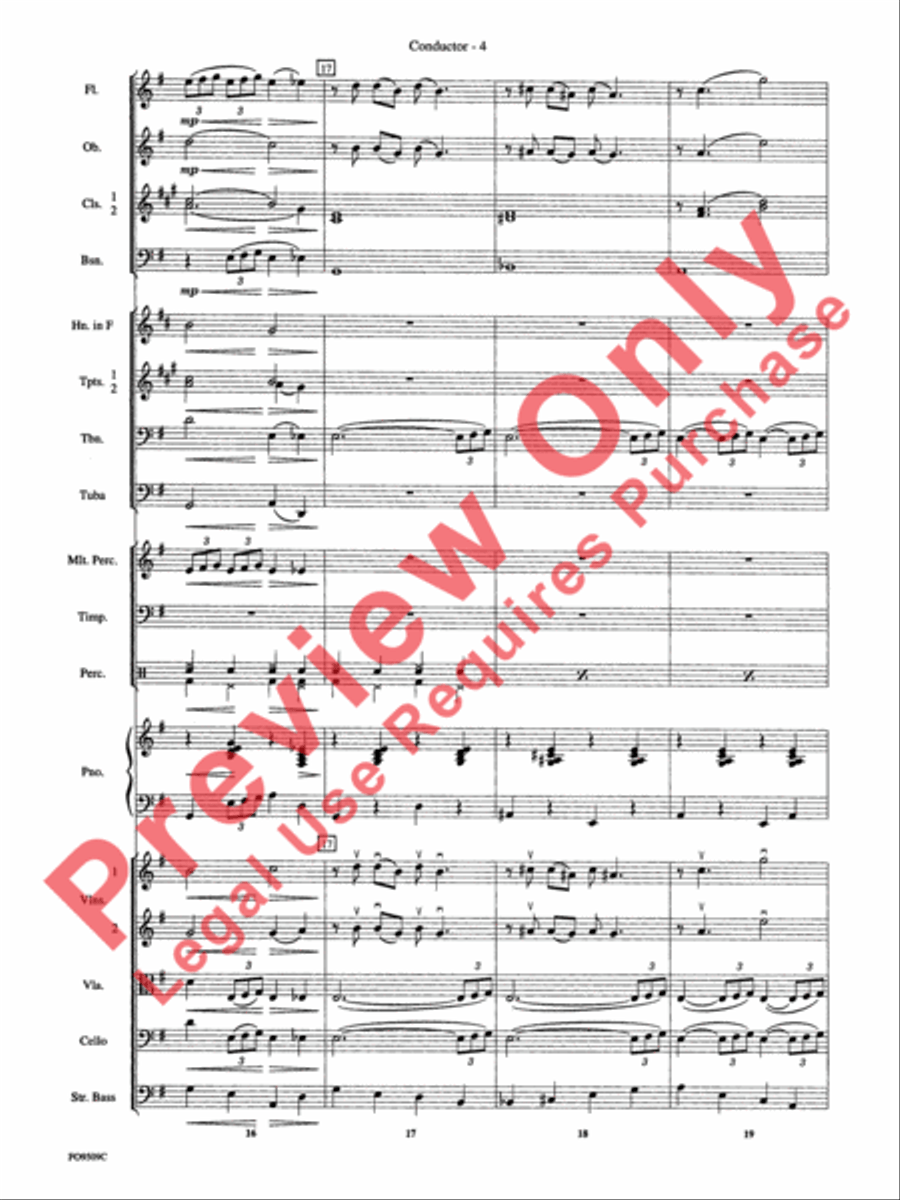 Moonlight Serenade Full Orchestra scores gallery preview page 6