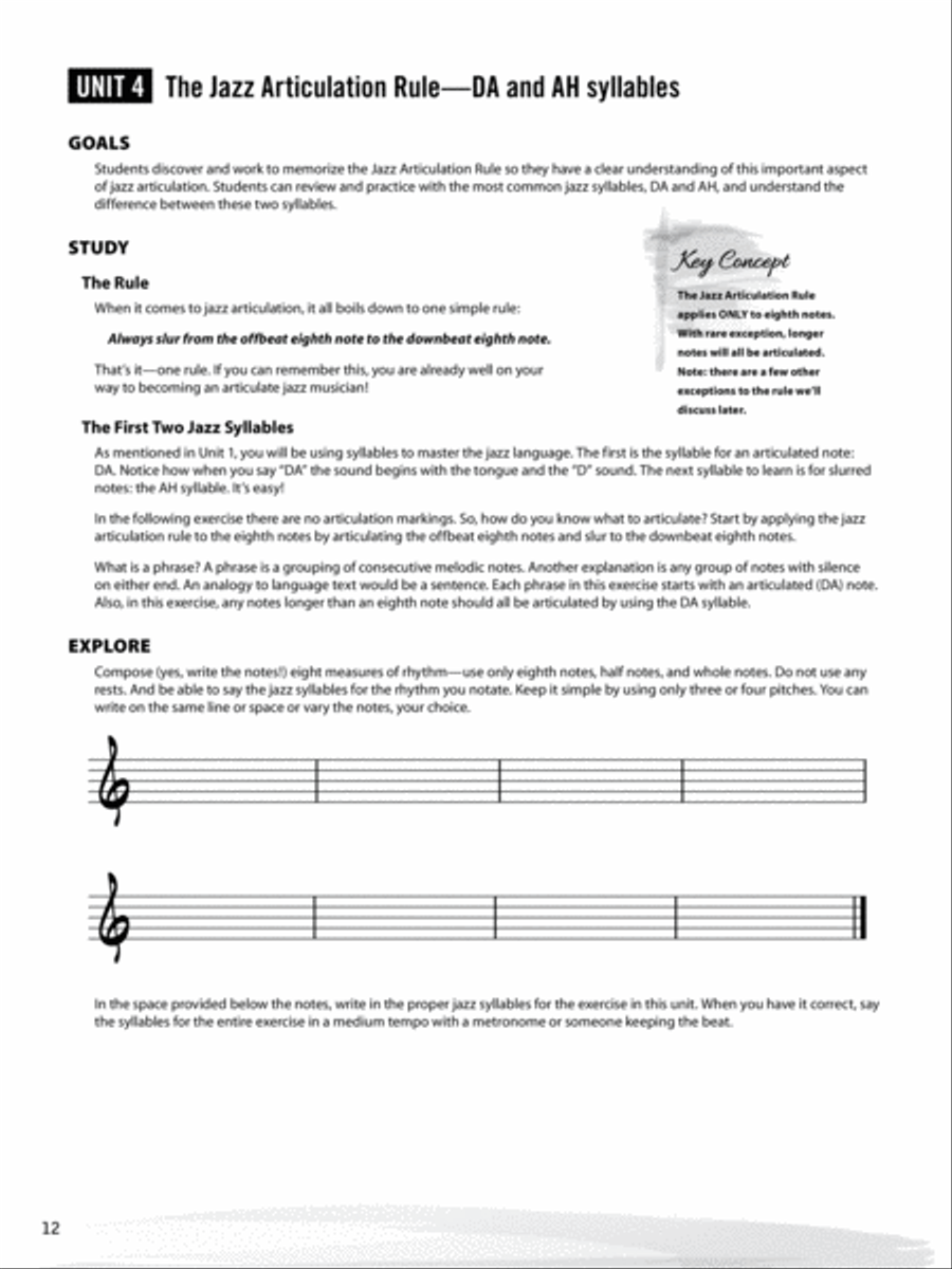 The Articulate Jazz Musician Jazz Ensemble scores gallery preview page 6