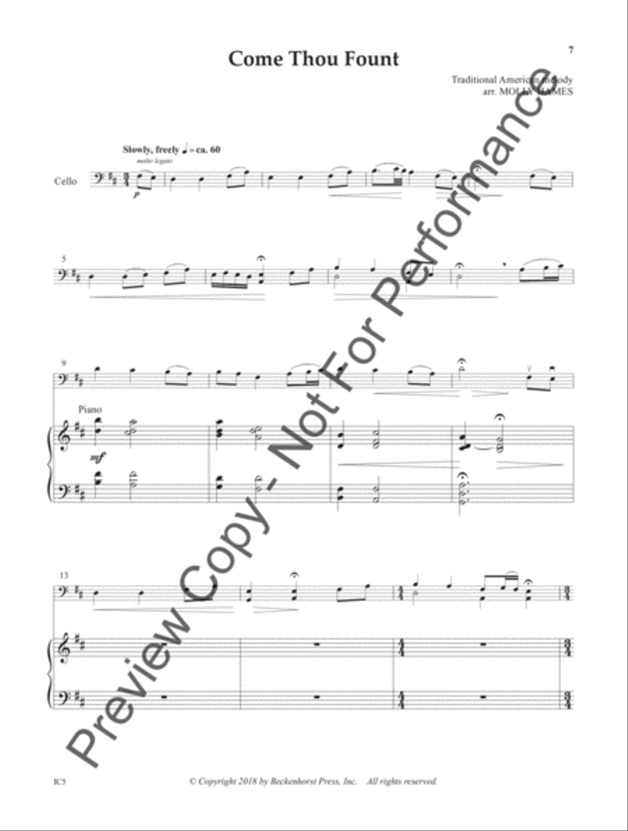 Instrumental Worship - bass instruments in C C Instrument scores gallery preview page 8