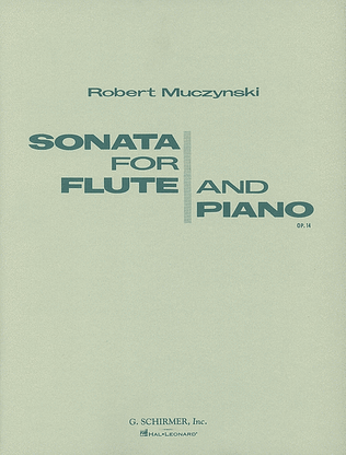 Book cover for Sonata for Flute and Piano, Op. 14