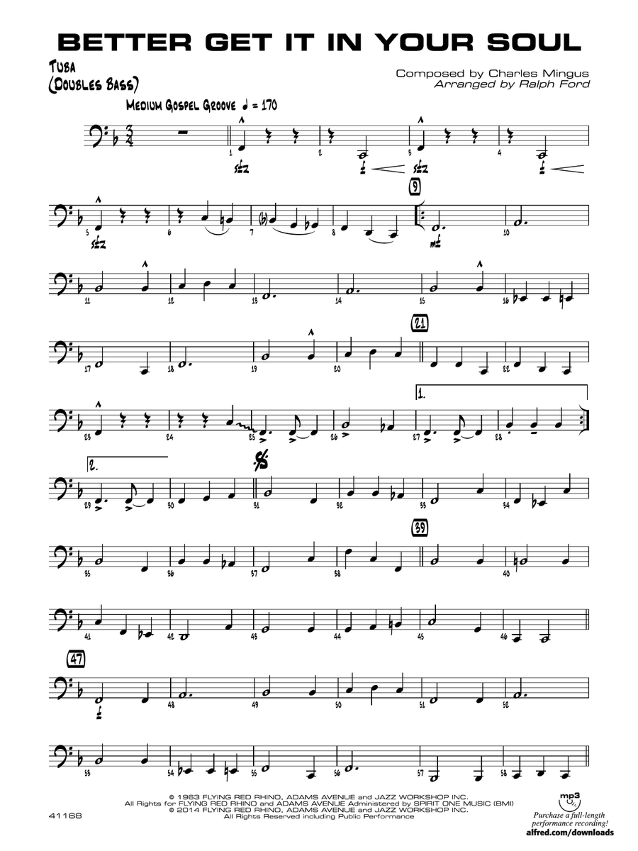 Better Get It in Your Soul: Tuba