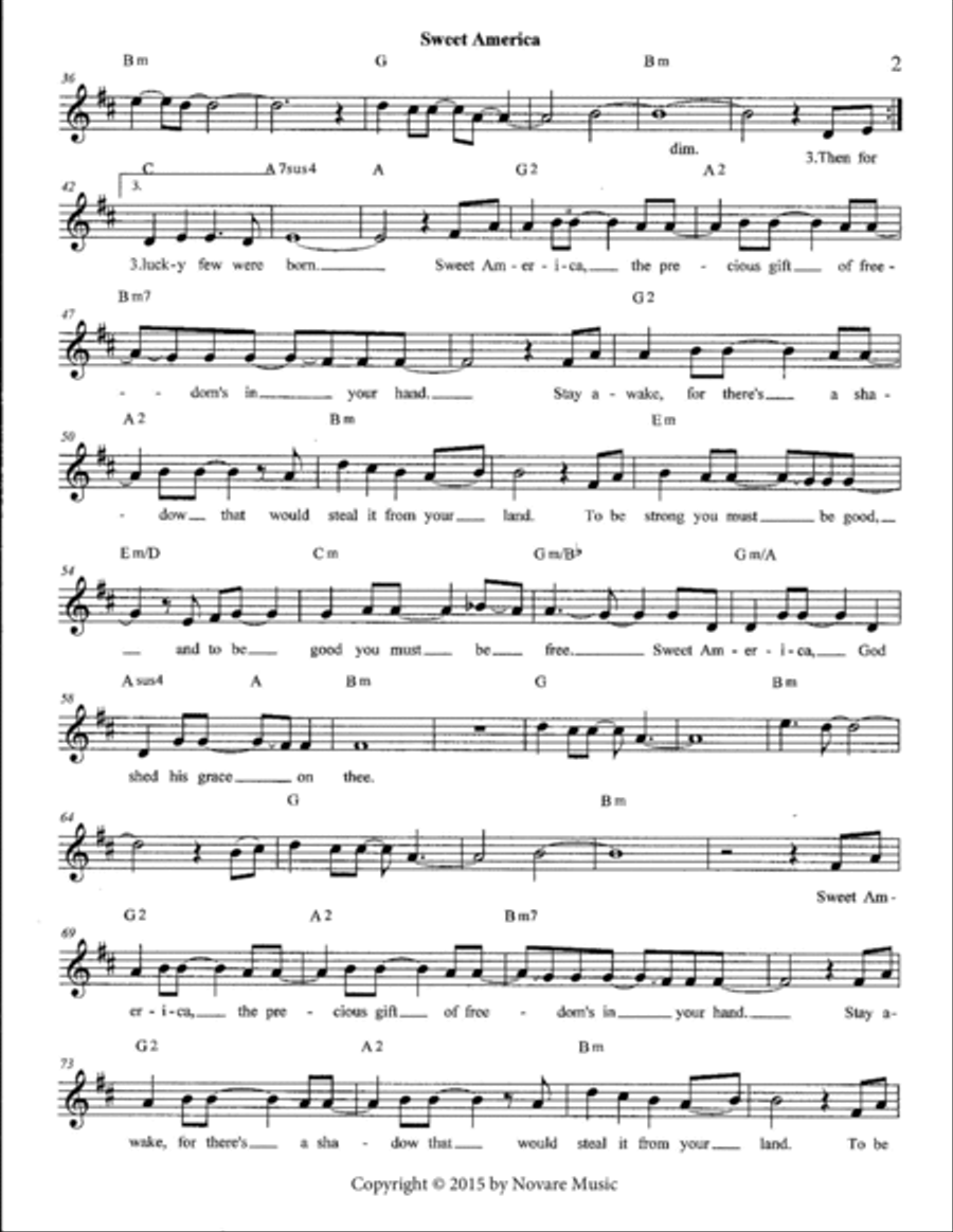Sweet America Small Ensemble scores gallery preview page 3