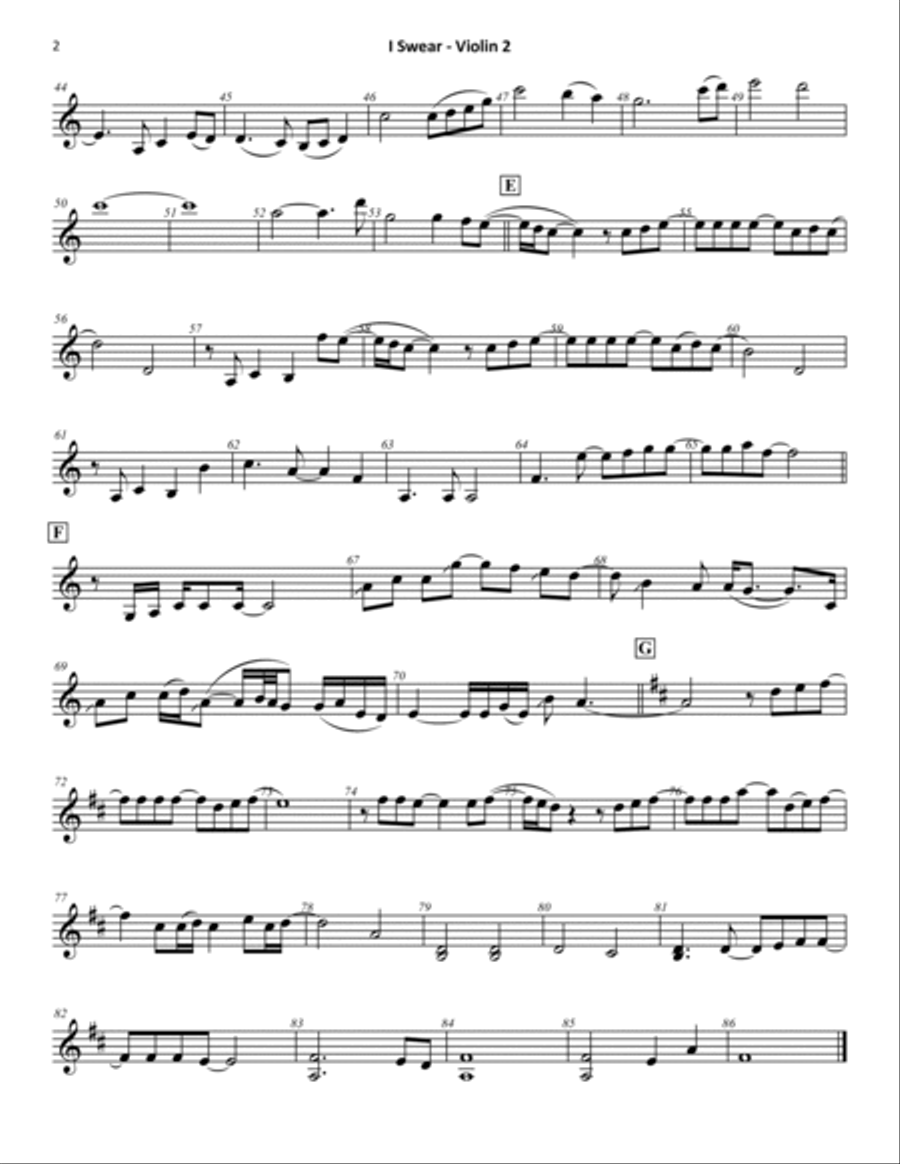 I Swear I Swear String Quartet scores gallery preview page 4