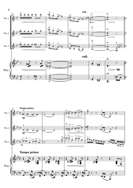 Gershwin - 'It Ain't Necessarily So' - 3 Violins Violin Trio Violin Group & Piano