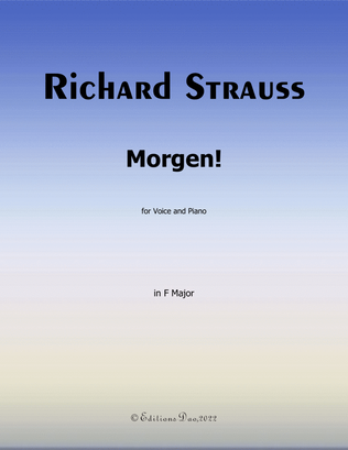 Morgen! by Richard Strauss, in F Major
