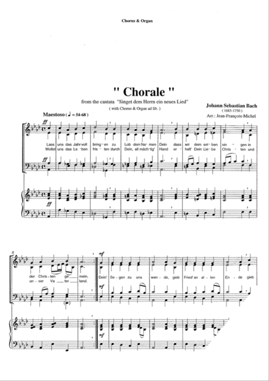 Chorale / Sinfonia & Gavotte 4-Part scores gallery preview page 4