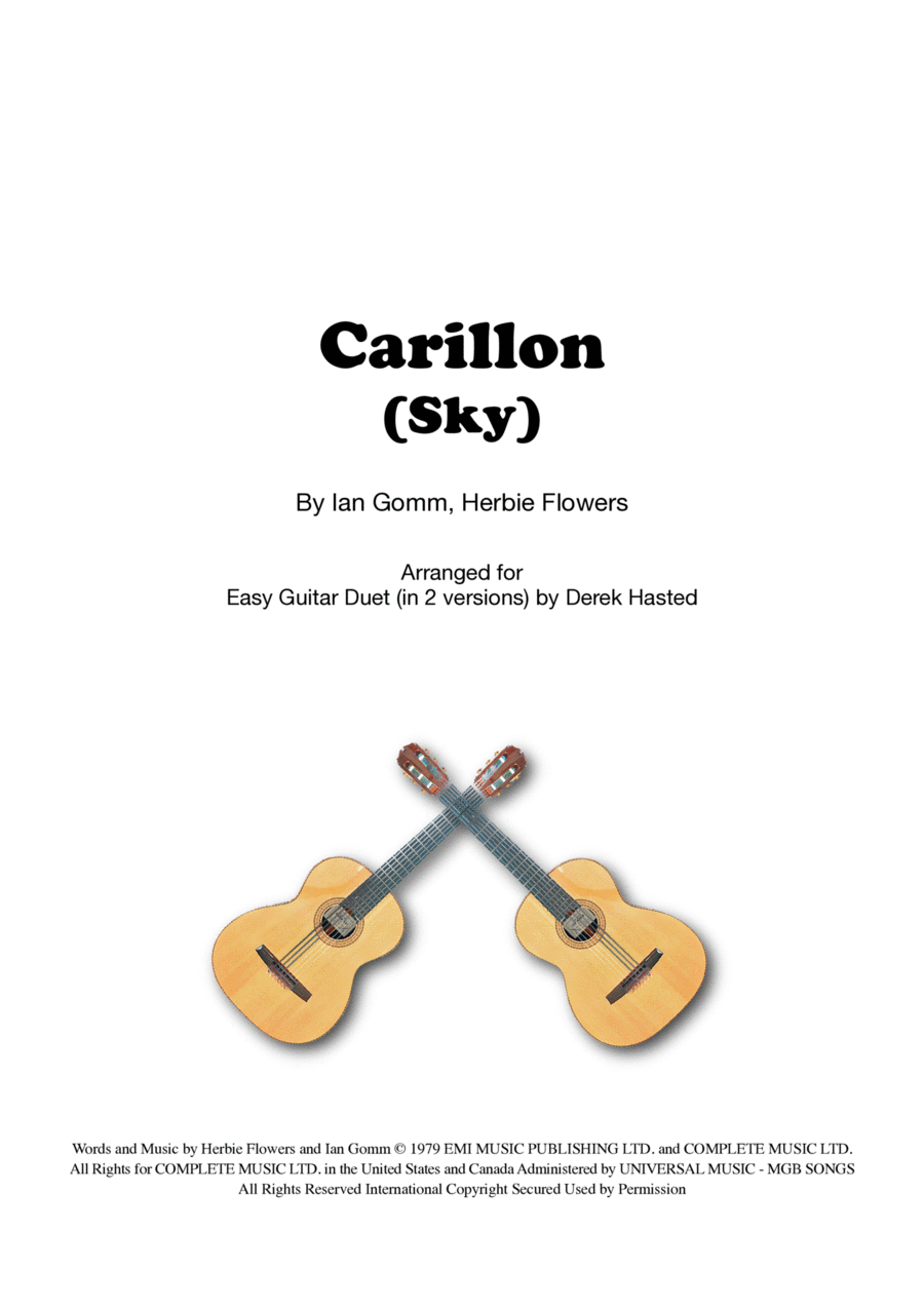 Carillon Guitar scores gallery preview page 1