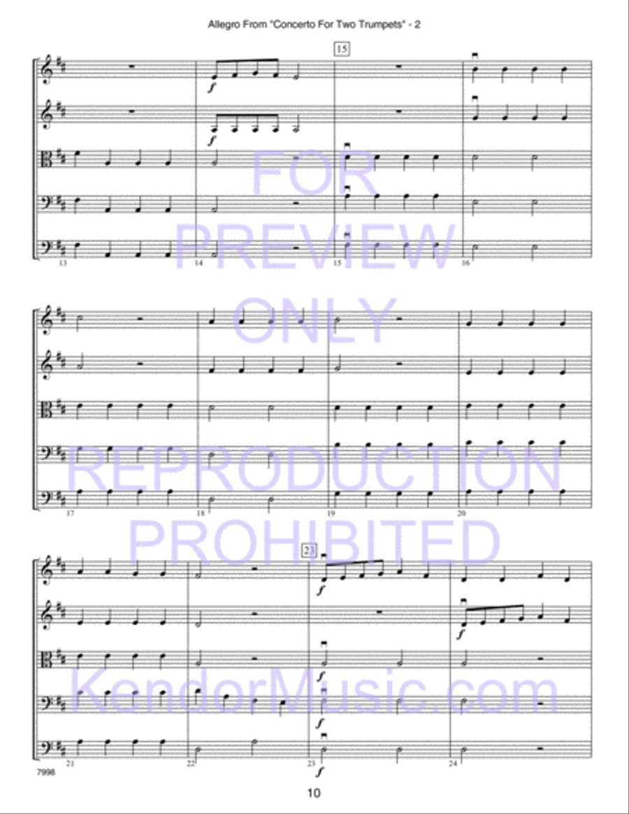 Kendor Concert Favorites, Volume 2 (Score) Score scores gallery preview page 15